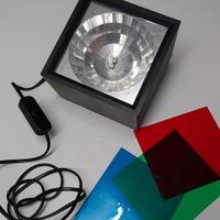 Luce strobo vintage a colori