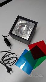 Luce strobo vintage a colori