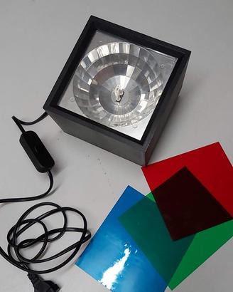 Luce strobo vintage a colori