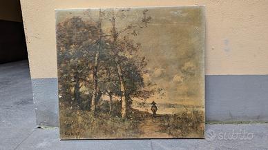 Stampa de "Crepuscolo sul lago" di Corot