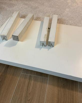 Tavolino IKEA bianco rettangolare