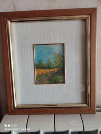 Quadro decorativo con cornice in legno 