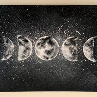 Dipinto con fasi lunari