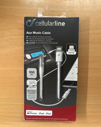 Cavo AUX Music Lightning Cellularline – sigillato