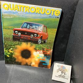 Rivista quattroruote 1971 Alfa 2000 e Fiat 128