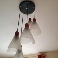 Coppia lampadari 5 + 3 a campana