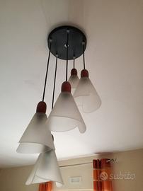 Coppia lampadari 5 + 3 a campana