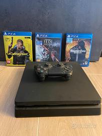 🎮 PS4 Slim 500GB + Controller + 3 Giochi