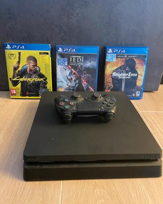 🎮 PS4 Slim 500GB + Controller + 3 Giochi