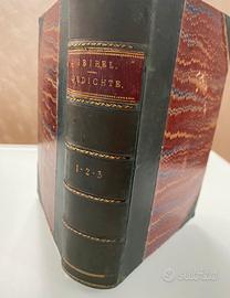 Libro antico in longua tedesca 1884