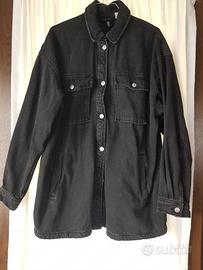 Camicia jeans casual nera H&M cotone