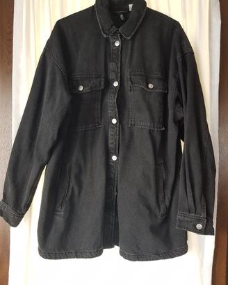 Camicia jeans casual nera H&M cotone