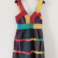 Abito Indian Emporium hippie multicolore tg unica