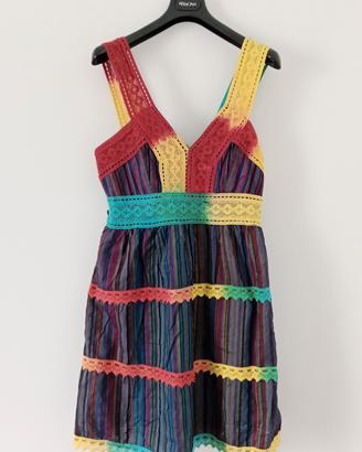 Abito Indian Emporium hippie multicolore tg unica