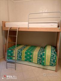 letto a castello con letto estraibile 