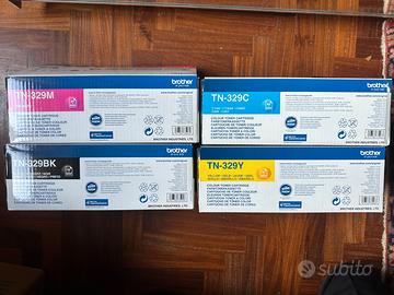 4 Toner Stampante Brother (TN-329) originali nuovi