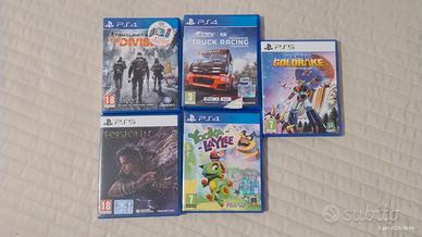 Pachetto giochi ps4 ps5