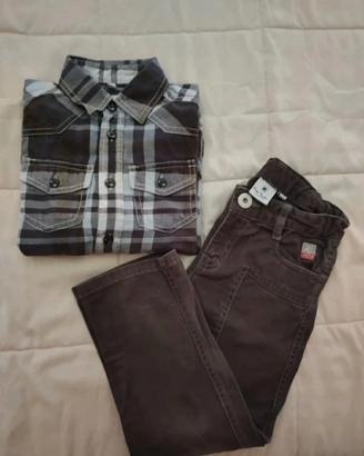 Pantaloni Pierre Cardin + camicia Tom Taylor Tg 4 