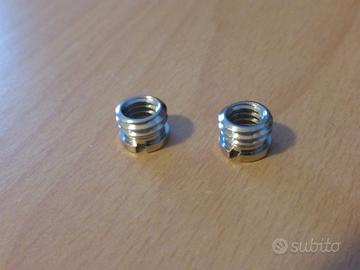 2 adattatori cavalletto fotocamera  1/4 3/8