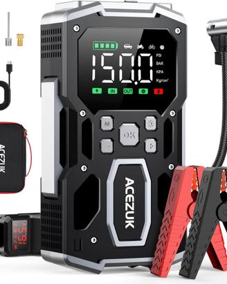 vviatore Batteria Auto 7000A & Compressore 150 PSI
