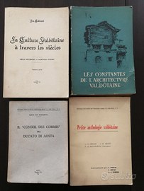Lotto libri storia e arte della Valle d'Aosta