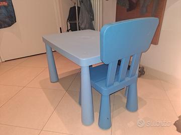 Tavolino per bambini con sedia