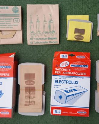 Lotto sacchetti aspirapolvere vintage