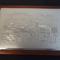 Quadro in argento madreperlato