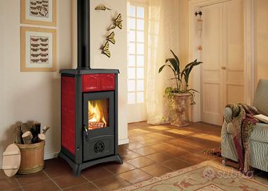 Stufa a legna nordica extraflame, GEMMA BORDEAUX