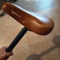 Sella marrone per bici city bike comfort