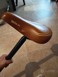 Sella marrone per bici city bike comfort