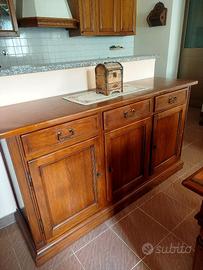 Credenza in legno massello noce