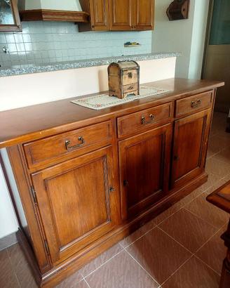 Credenza in legno massello noce