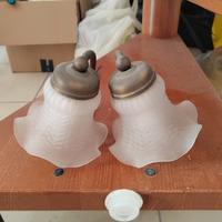 Applique coppia da specchio mobile rustico