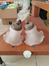 Applique coppia da specchio mobile rustico