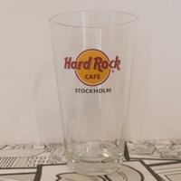 Bicchiere Hard Rock Cafe Stockholm. Vintage. H 16 