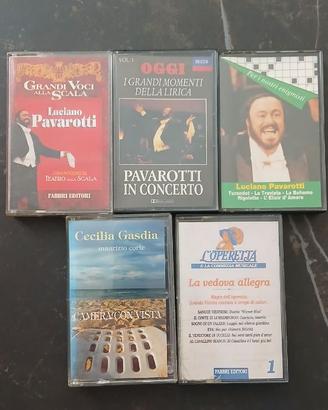 5 musicassette audiocassette lirica e operetta