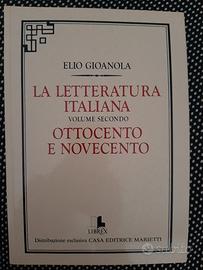 La letteratura italiana ottocento e novecento 