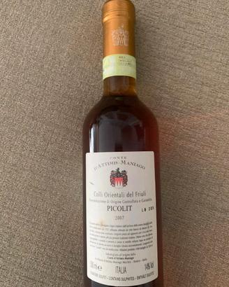 bottiglia vino Picolit 2007 Atrimis Maniago