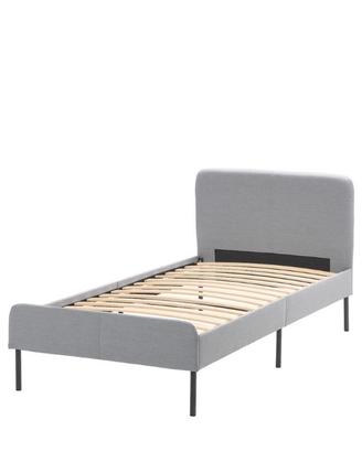 Strutura Letto Singolo con Testiera Imbottita