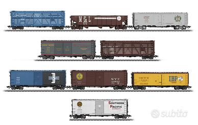 Marklin set 9 carri americani - Treni