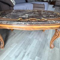 Tavolino da salone classico in marmo decorato