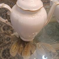 caffetteria da 6 porcellana bianca 