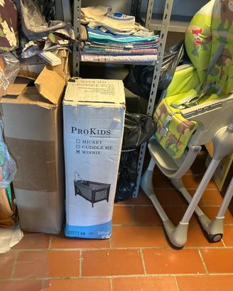 box, lettino, materassi e seggiolo Foppa Pedretti