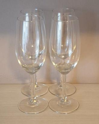 Set 4 Bicchieri Flute Champagne Vetro