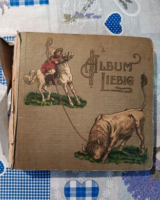 Album con figurine Liebig e quadri