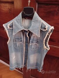 Gilet jeans donna