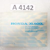 Honda XL 600 L manuale del proprietario inglese fr