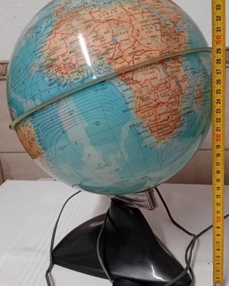 VECCHIO MAPPAMONDO VINTAGE ANNI 70 MADE IN ITALY 