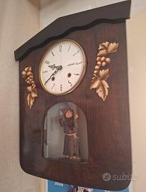 orologio da parete muro frate campanaro  monaco